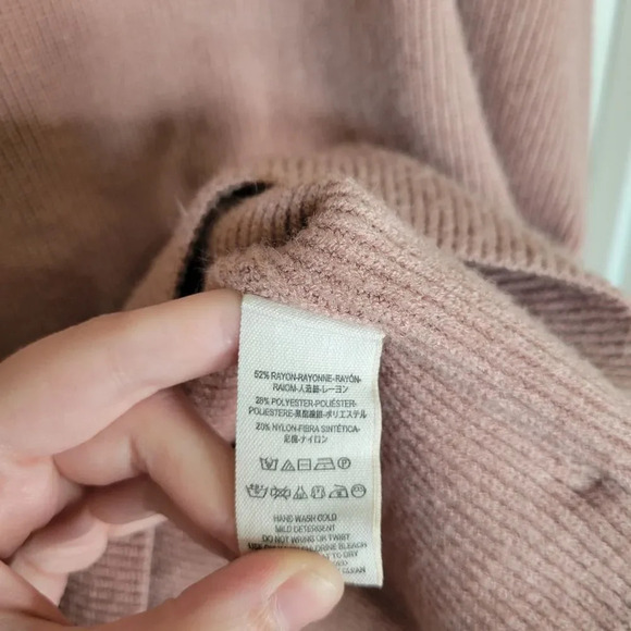 FREE PEOPLE Softly Structured Knit Tunic Dusty Mauve Size Small - Picture 9 of 10